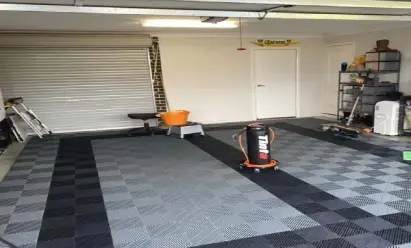 Modern garage flooring