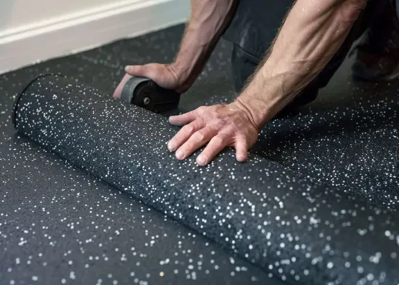 Rubber Flooring Installing