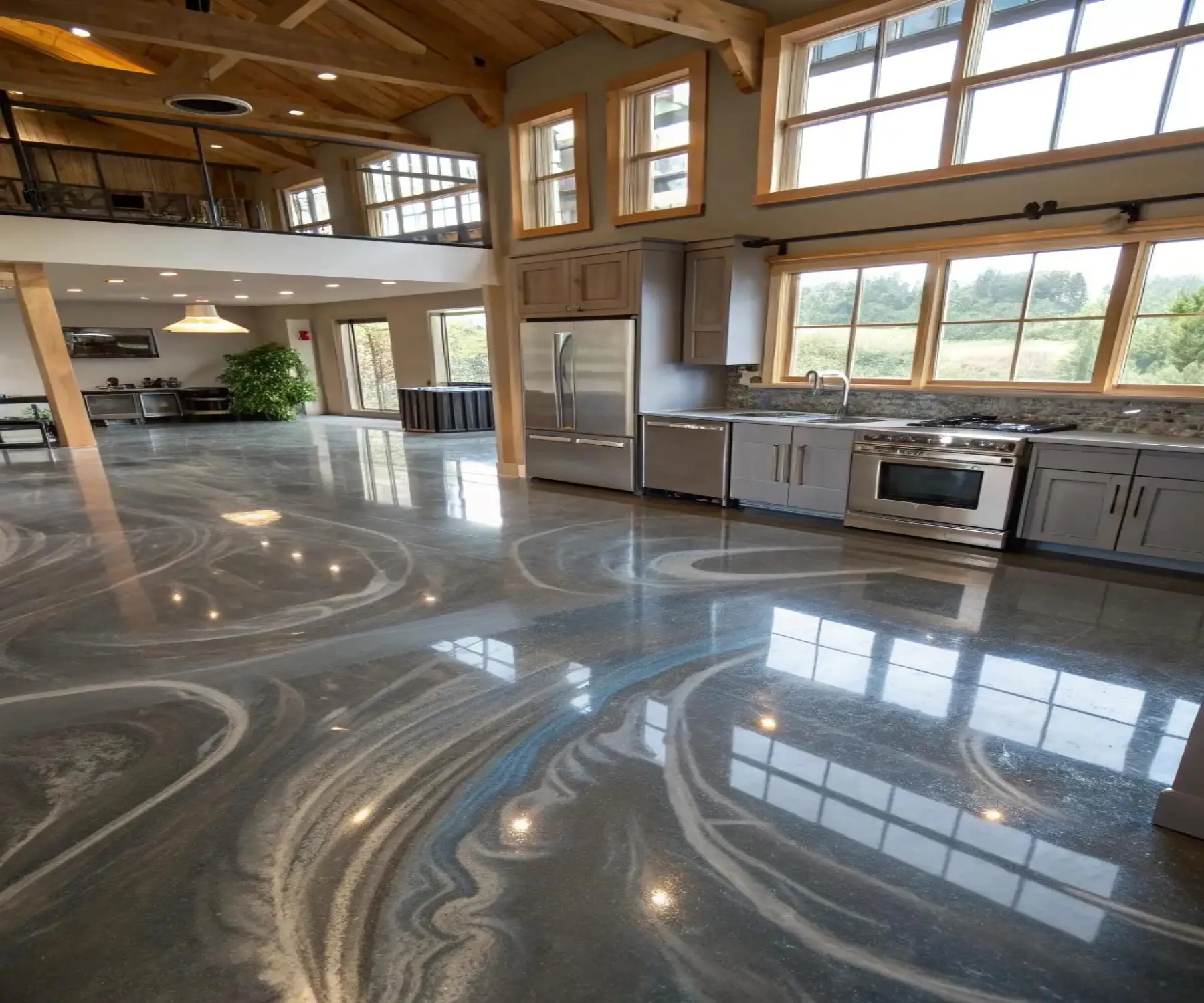 Stylish epoxy flooring
