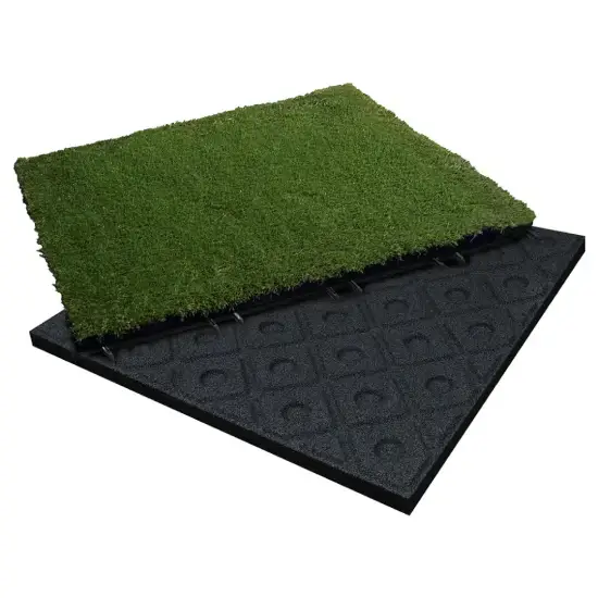Turf rubber tiles
